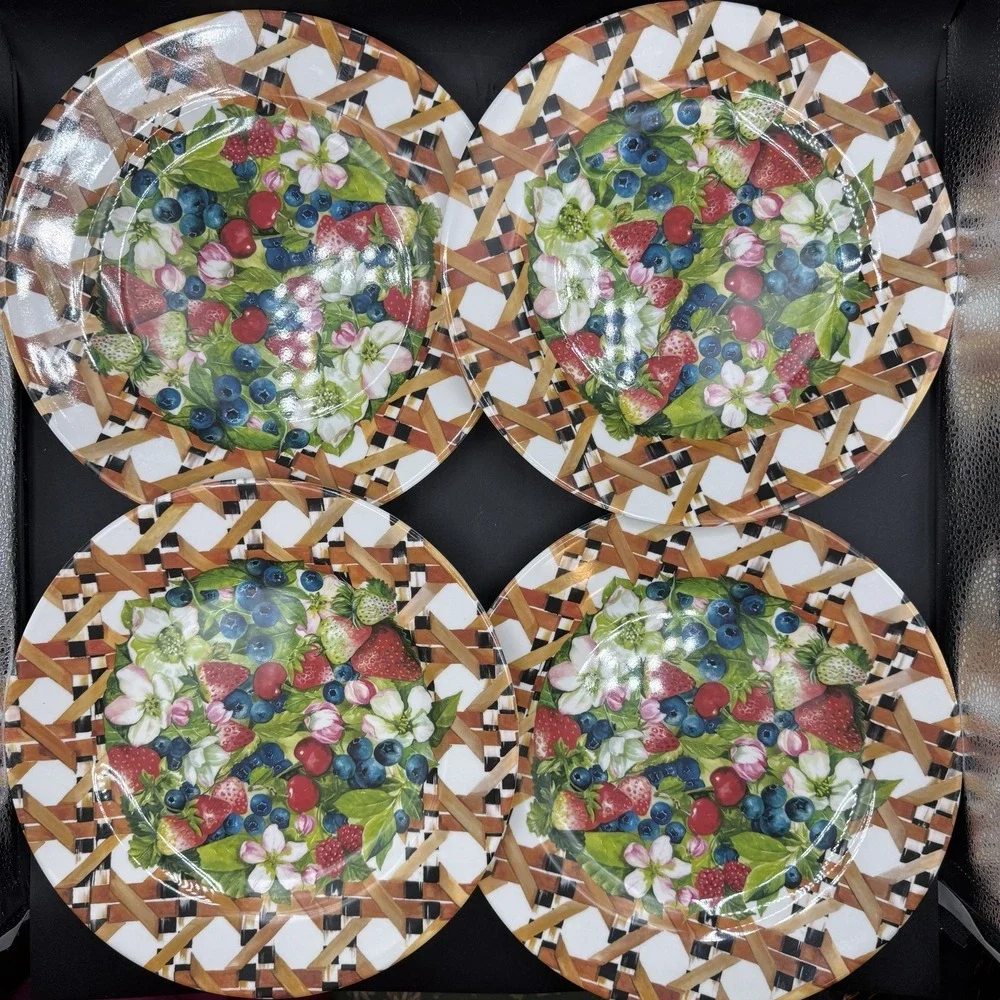 MacKenzie-Childs Berries & Blossoms Melamine 12